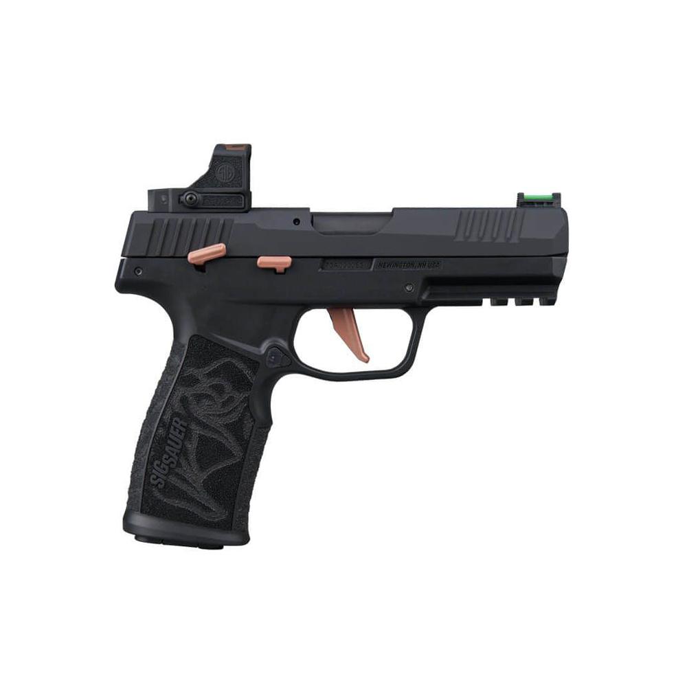 Sig Sauer P322 Rose Romeo RS Handgun .22 LR 10rd Magazines (3) 4" Barrel Black with Rose Savior Gun Bag Picture of Sig Sauer P322 22LR 4IN ROSE BLK FIBER OPTIC SIGHT (3)10RD ROSE RS SAVIOR BAG