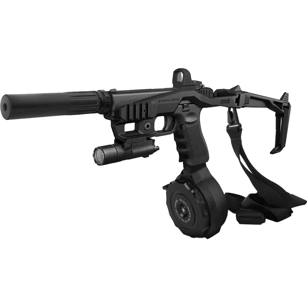 Recover Tactical 20/20N Stabilizer Kit for Glock with Angled Magwell with Brace Black Picture of Recover Tactical RECOVER TACTICAL 2020N+SLX+MG9+UR+CR+FS+ML3RAIL BRACE BLACK