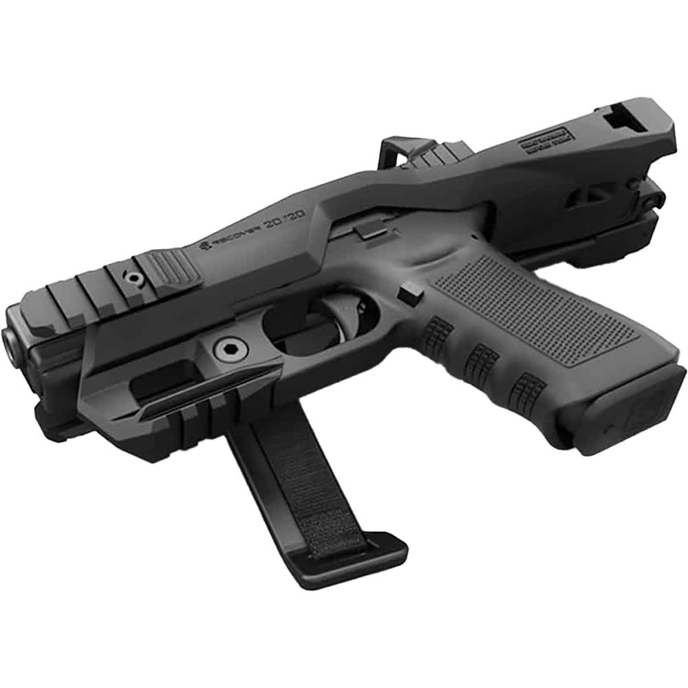Recover Tactical 20/20N Stabilizer Kit for Glock with Angled Magwell with Brace Black Picture of Recover Tactical RECOVER TACTICAL 2020N+SLX+MG9+UR+CR+FS+ML3RAIL BRACE BLACK