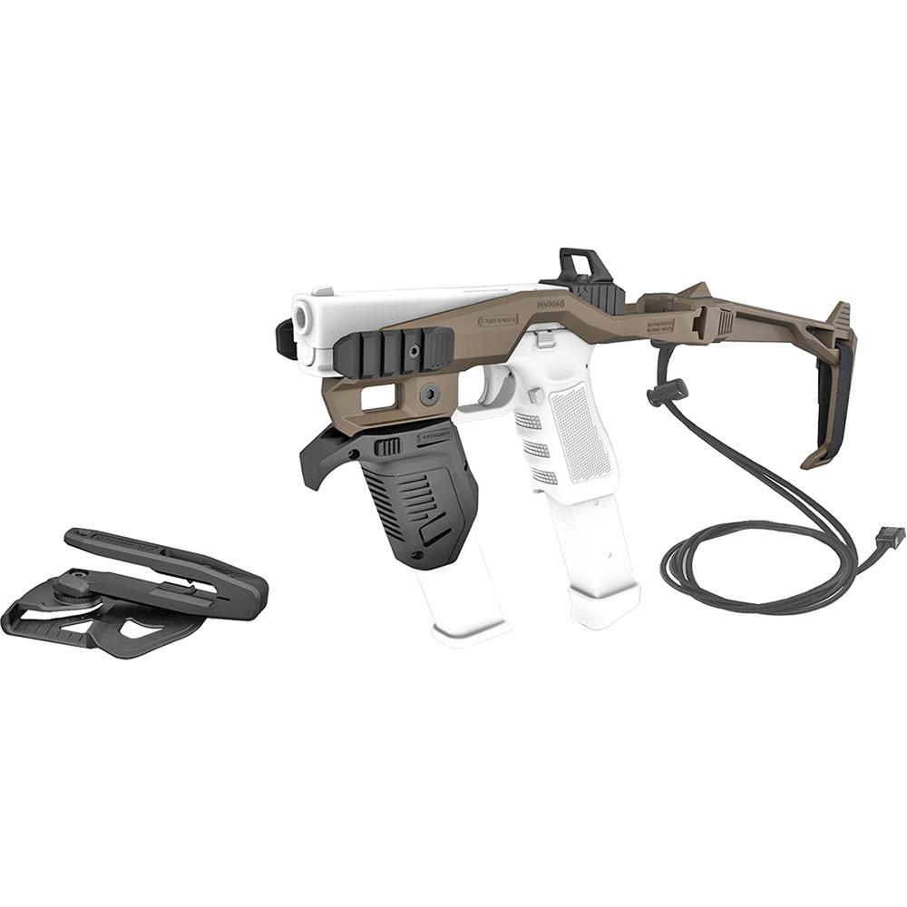 Recover Tactical 20/20N Stabilizer Kit for Glock with Angled Magwell with Brace Tan Picture of Recover Tactical RECOVER TACTICAL 2020N+SLX+MG9+UR+CR+FS+ML3RAIL BRACE TAN