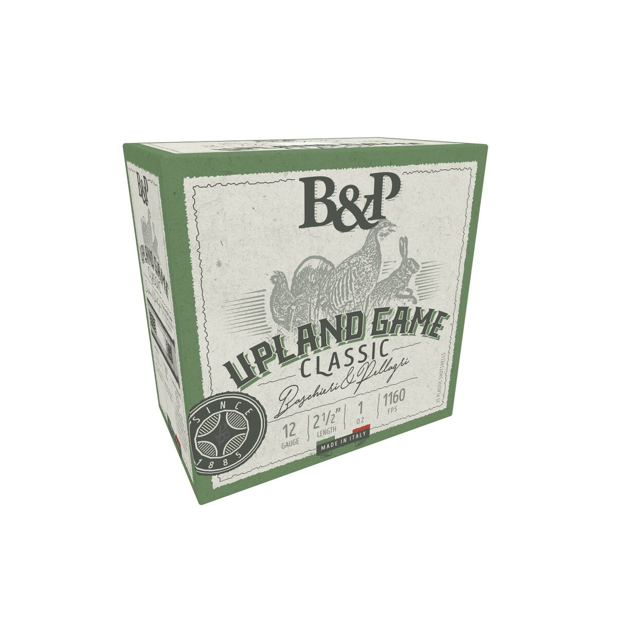 B&P Upland Game Classic Shotshells 12GA 2-1/2'' 1OZ 1160 fps #6 25/ct
