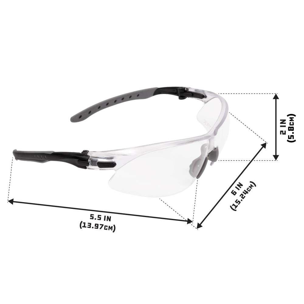 Allen ULTRX Keen Safety Glasses Black with Clear Lenses Picture of The Allen Company Inc. ULTRX Keen Safety Glasses - Clear