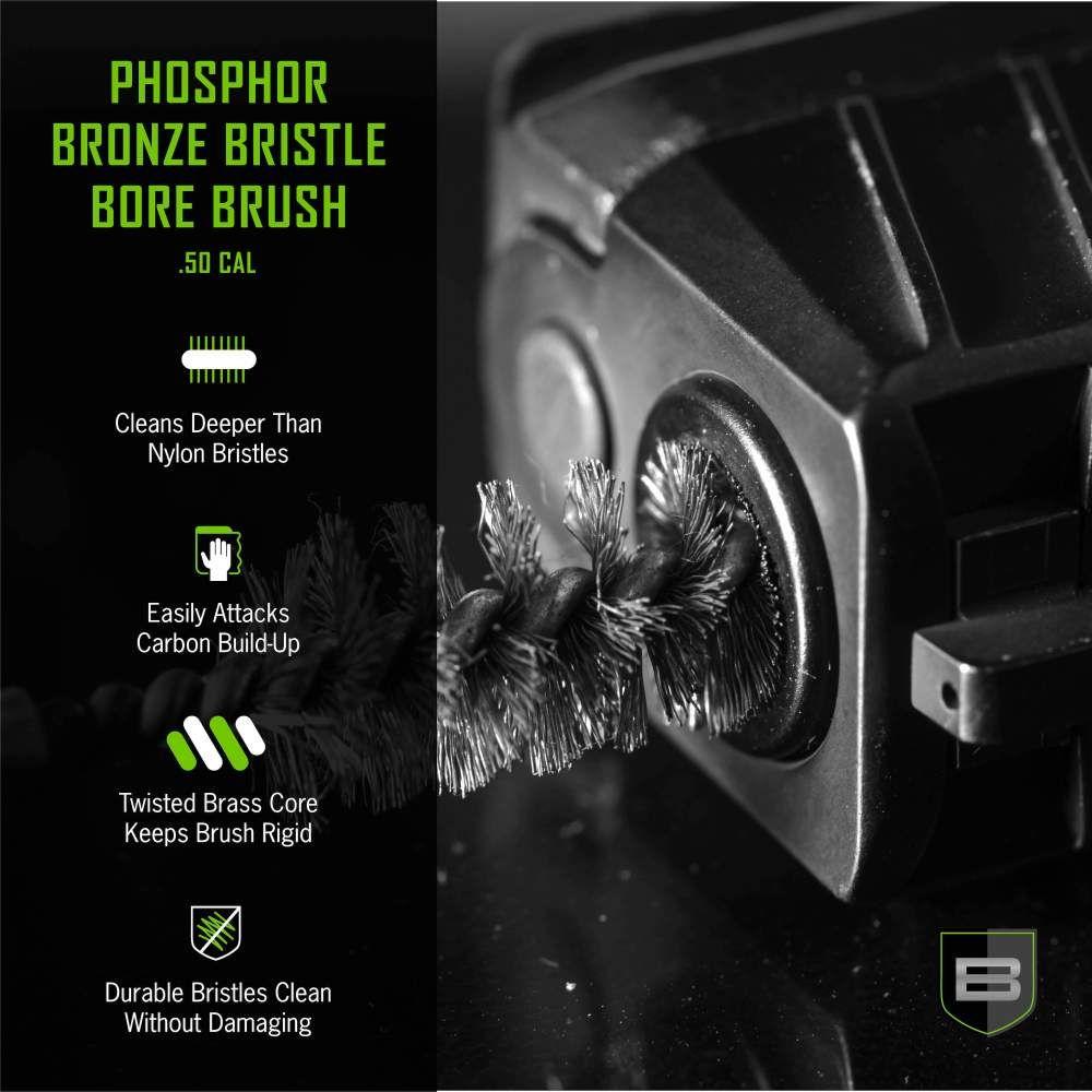 Breakthrough Clean Technologies Phosphorus Bronze Bristle Bore Brush .50 Cal Picture of The Allen Company Inc. Allen Breakthrough Phosphorus Bronze Bristle Bore Brush .50 Cal