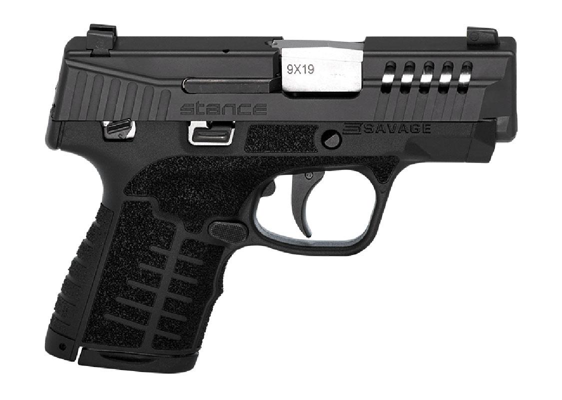 Savage Arms Stance Black Night Sights Handgun 9mm Luger 7rd Magazine 3.2" Barrel Black Grip - DEMO