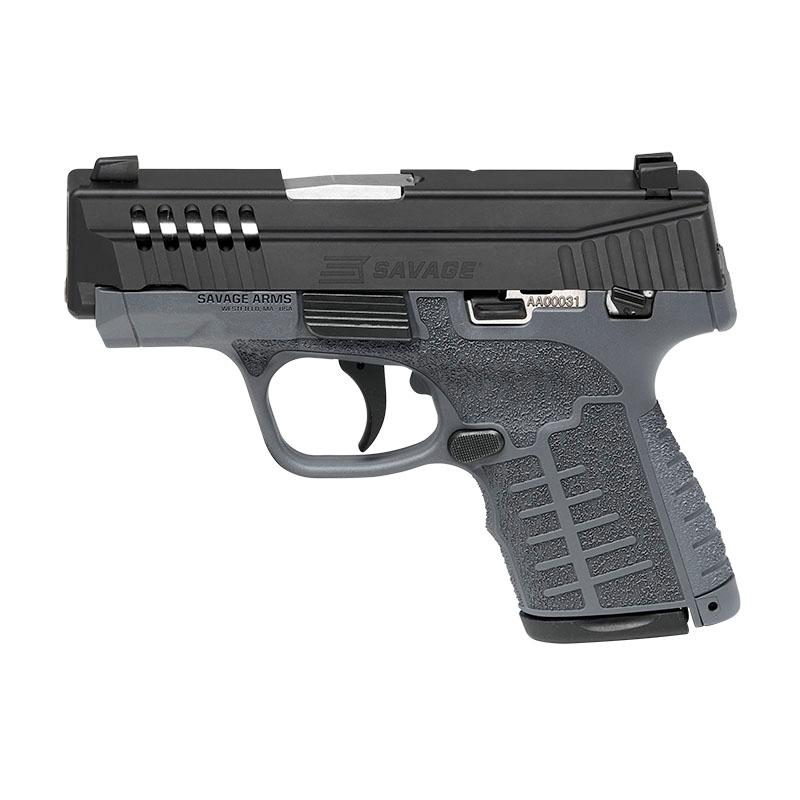 Savage Arms Stance Grey Manual Safety Night Sights Handgun 9mm Luger 7rd Magazine 3.2" Barrel Grey - DEMO Picture of Savage Arms SAVAGE STANCE MC9MS GRY NS 9MM 3.2'' Brl 1-7 1-8rd Mag DEMO