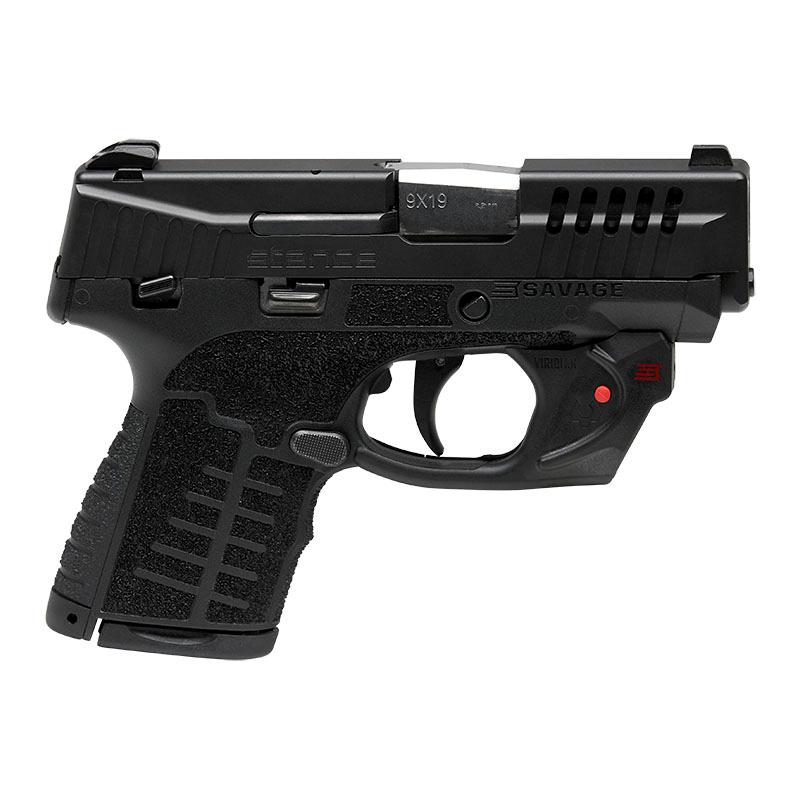 Savage Arms Stance Black Manual Safety Laser Handgun 9mm Luger 7rd Magazines 3.2" Barrel Black