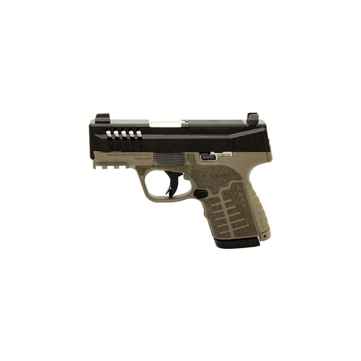 Savage Stance XR MC9 Handgun 9mm Luger 10(1)rd Magazines 3.2" Barrel FDE Night Sights No Safety - DEMO Picture of Savage Arms SAVAGE STANCE XR MC9 3.2'' Brl FDE 13+1rd DEMO