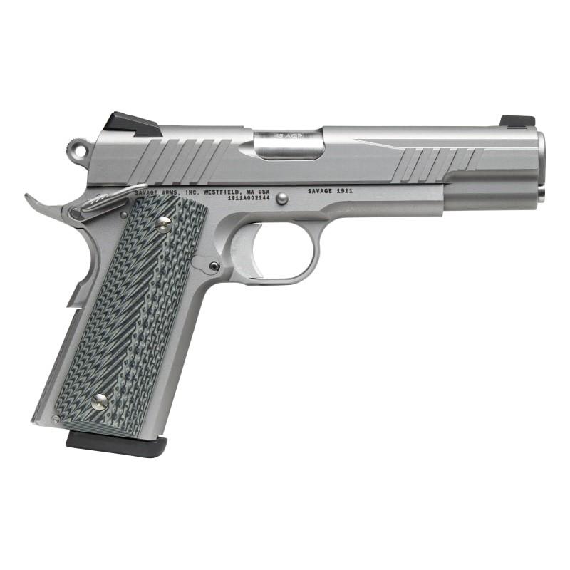 Savage 1911 Gov't Style Handgun .45 Auto 8rd Magazines (1) 5" Barrel Stainless Steel - DEMO