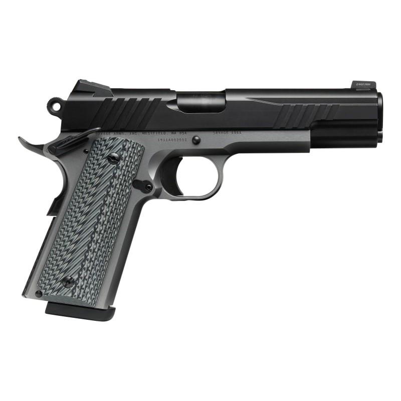 Savage 1911 Gov't Style Handgun 9mm Luger 10rd Magazines (2) 5" Barrel Black and Stainless - DEMO