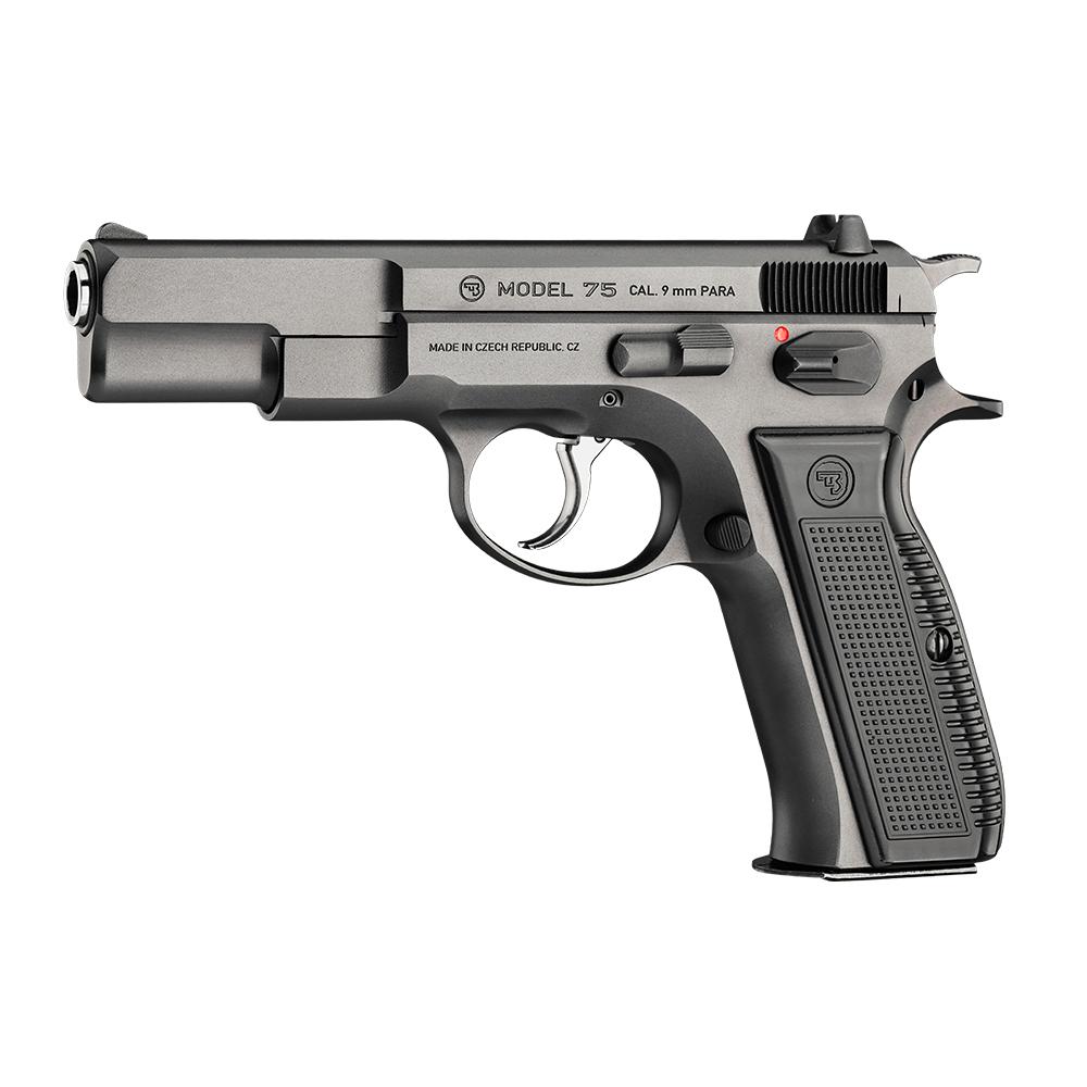 CZ USA 75 Legend Handgun 9mm Luger 16rd Magazine 4.5" Barrel Black Picture of Cz-Usa Firearms CZ 75 Legend 9MM 16RD BL STL FS MAN SFTY BLK PLSTC GRP