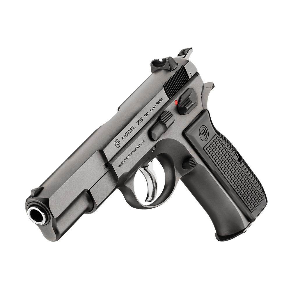 CZ USA 75 Legend Handgun 9mm Luger 16rd Magazine 4.5" Barrel Black Picture of Cz-Usa Firearms CZ 75 Legend 9MM 16RD BL STL FS MAN SFTY BLK PLSTC GRP
