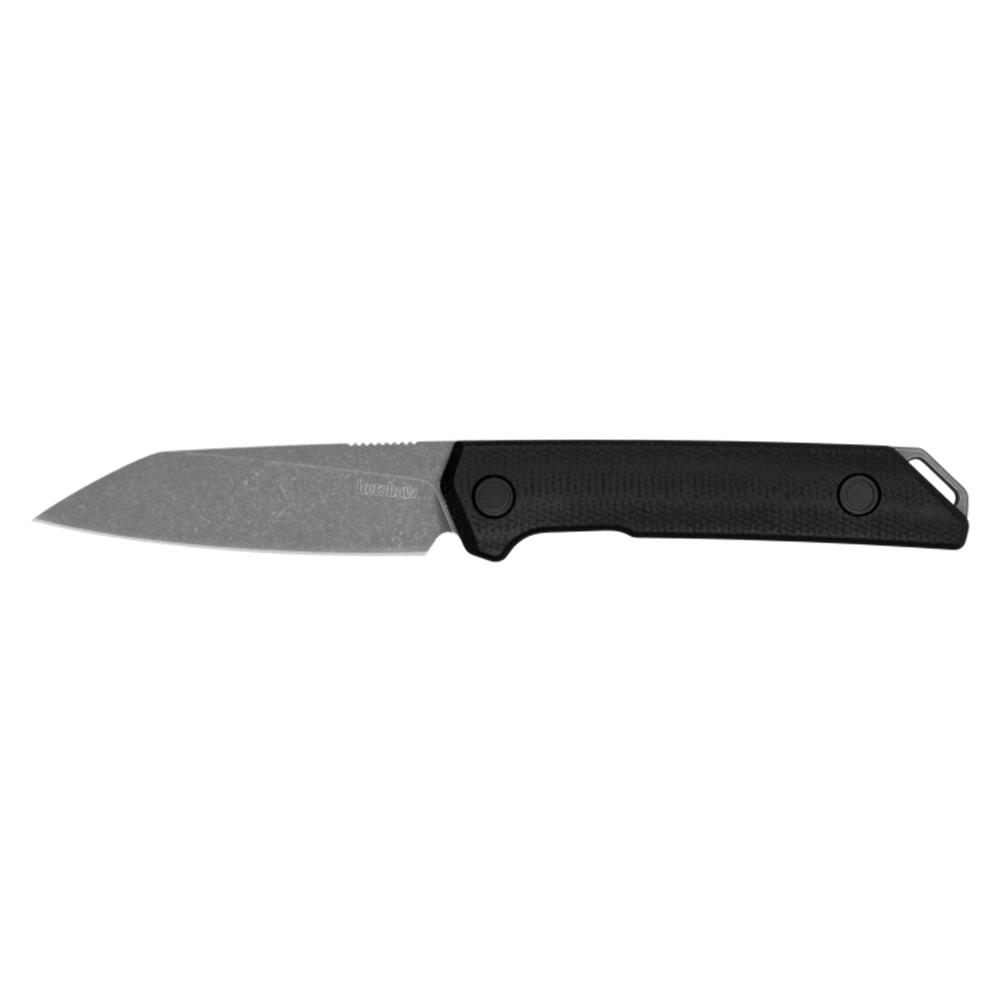 Kershaw Mini Iridium Fixed Knife 3-1/10" Reverse Tanto Blade Black Picture of Kershaw Knives MINI IRIDIUM FIXED BLADE KNIFE