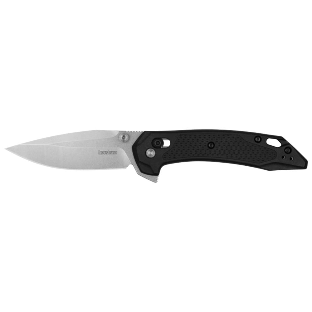Kershaw Bonneville Folding Knife 3-1/5" Modified Clip Point Blade Black Picture of Kershaw Knives BONNEVILLE FOLDING KNIFE
