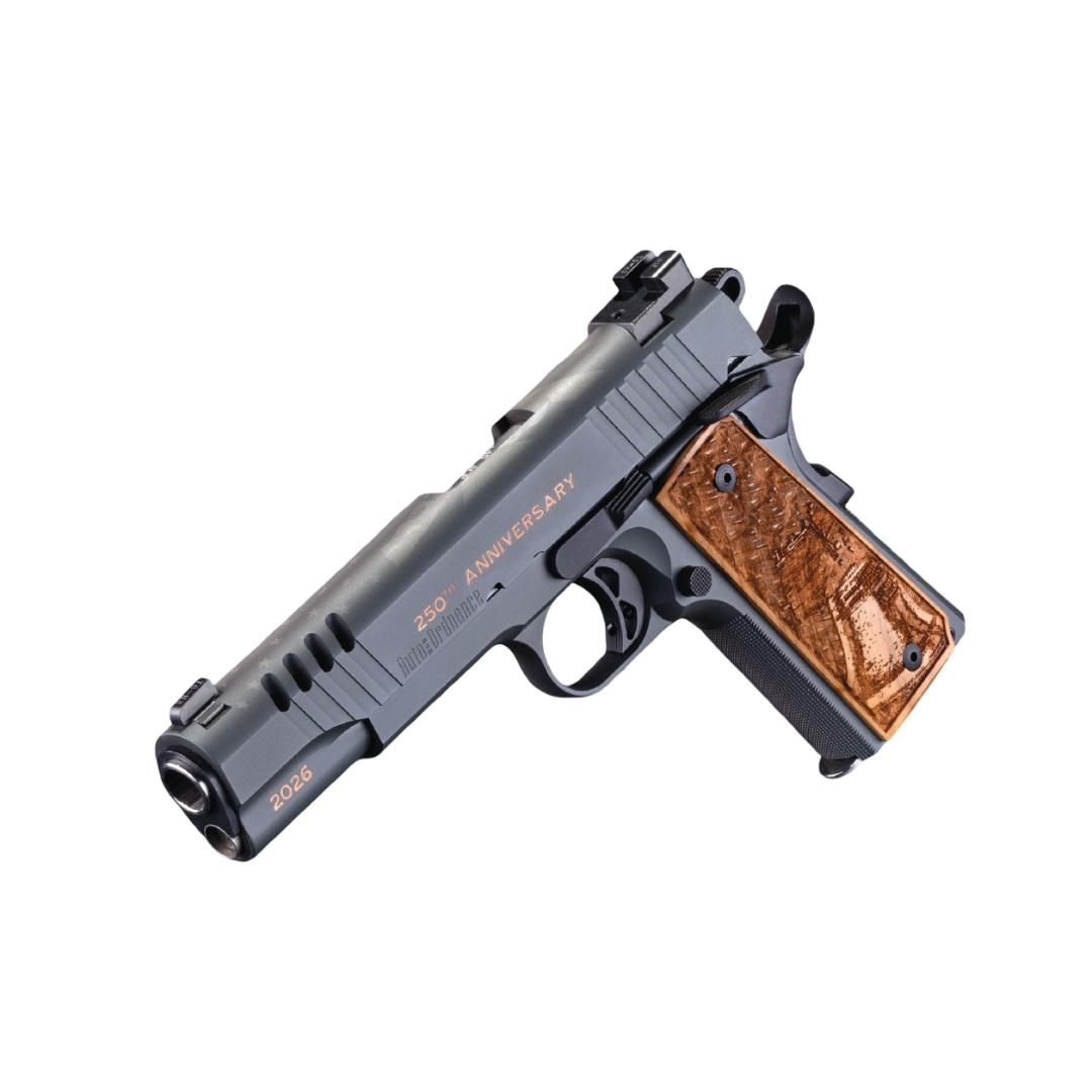 Auto Ordnance America 250th Anniversary "Land of the Free" 1911 Handgun 7rd Magazine(1) 5" Barrel TruGlo Sight Wood Grips Picture of Kahr Arms Kahr Auto Ord USA 250th Land of the Free Spl Ed 1911 45ACP 5In 7Rd