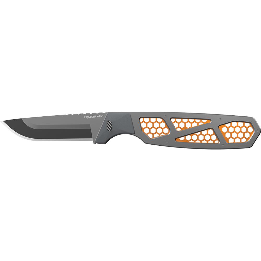 Outdoor Edge Razor Apx Folding Knife 6 3" Blades Orange Picture of Outdoor Edge Outdoor Edge 3.0'' Razor Apx Orng G10 Steel Ball Bearing Flipper 6 Blds