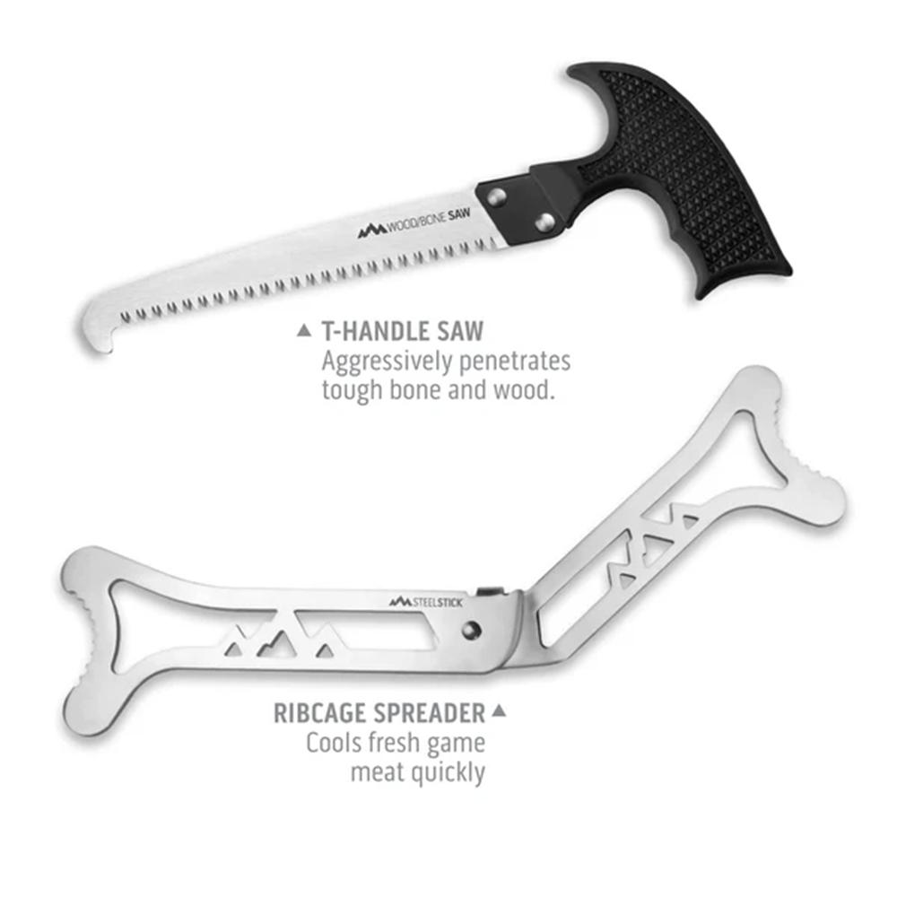 Outdoor Edge ButcherLite Game Processing Kit 8-Piece Game Processing Kit Picture of Outdoor Edge Outdoor Edge Butcher-Lite 8 Piece Processing Knife Set Roll Pack