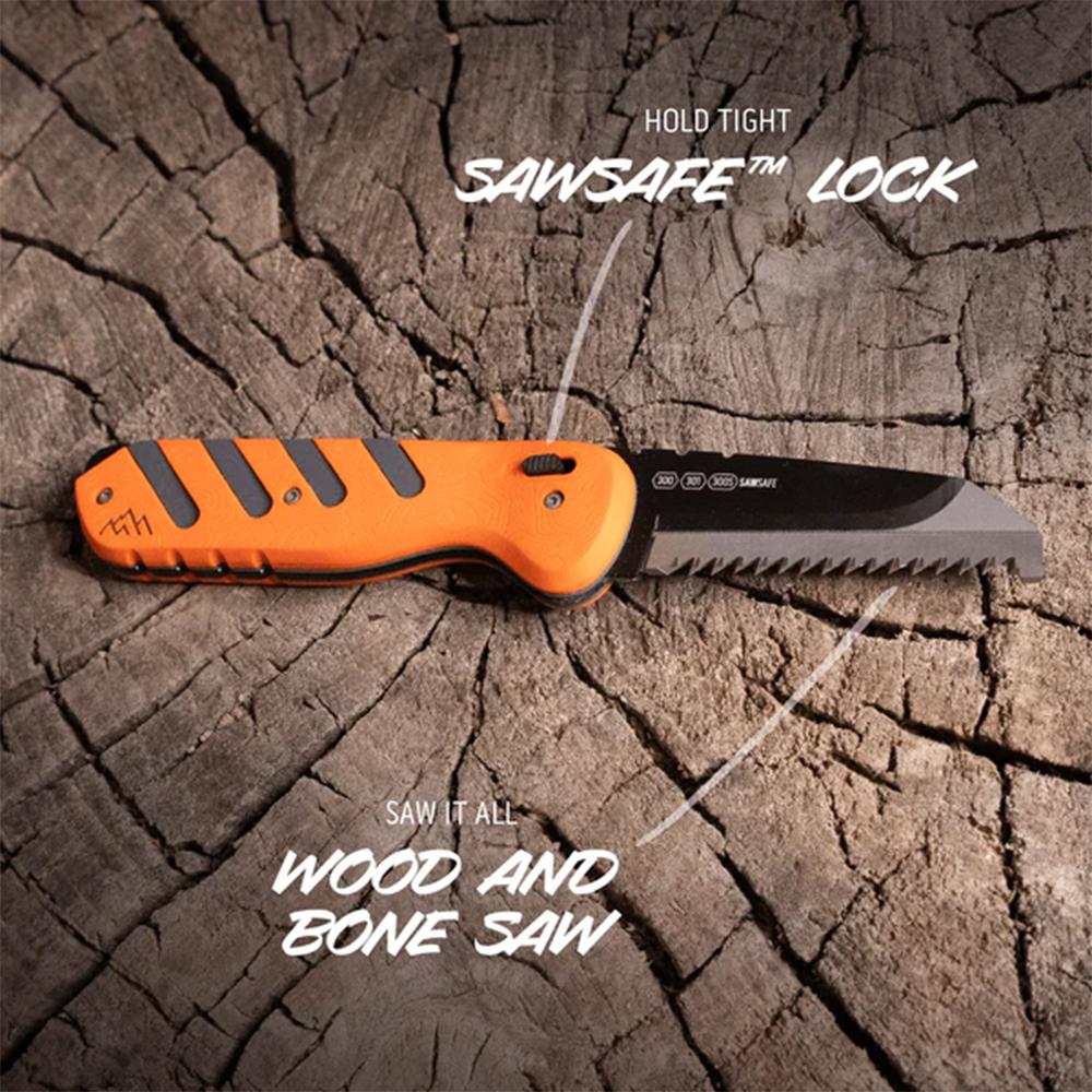 Outdoor Edge Razor HTX Replaceable Blade Fixed Knife 3" Blades Orange Picture of Outdoor Edge Outdoor Edge Razor Htx 3.0'' Fixed Knife Orange And Gray Blk Hardware