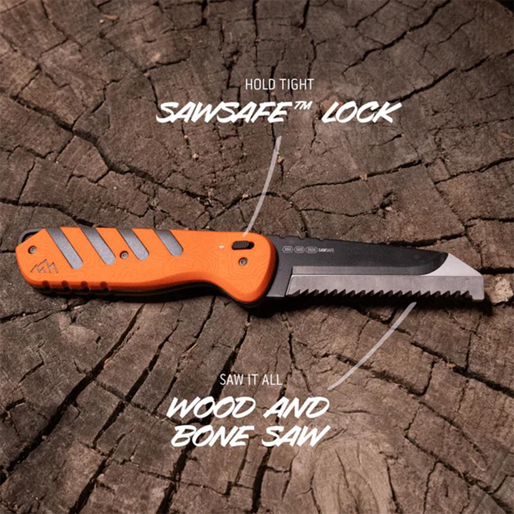 Outdoor Edge Razor HTX Replaceable Blade Fixed Knife 3-1/2" Blades Orange Picture of Outdoor Edge Outdoor Edge Razor Htx 3.5'' Fixed Knife Orange And Gray Blk Hardware