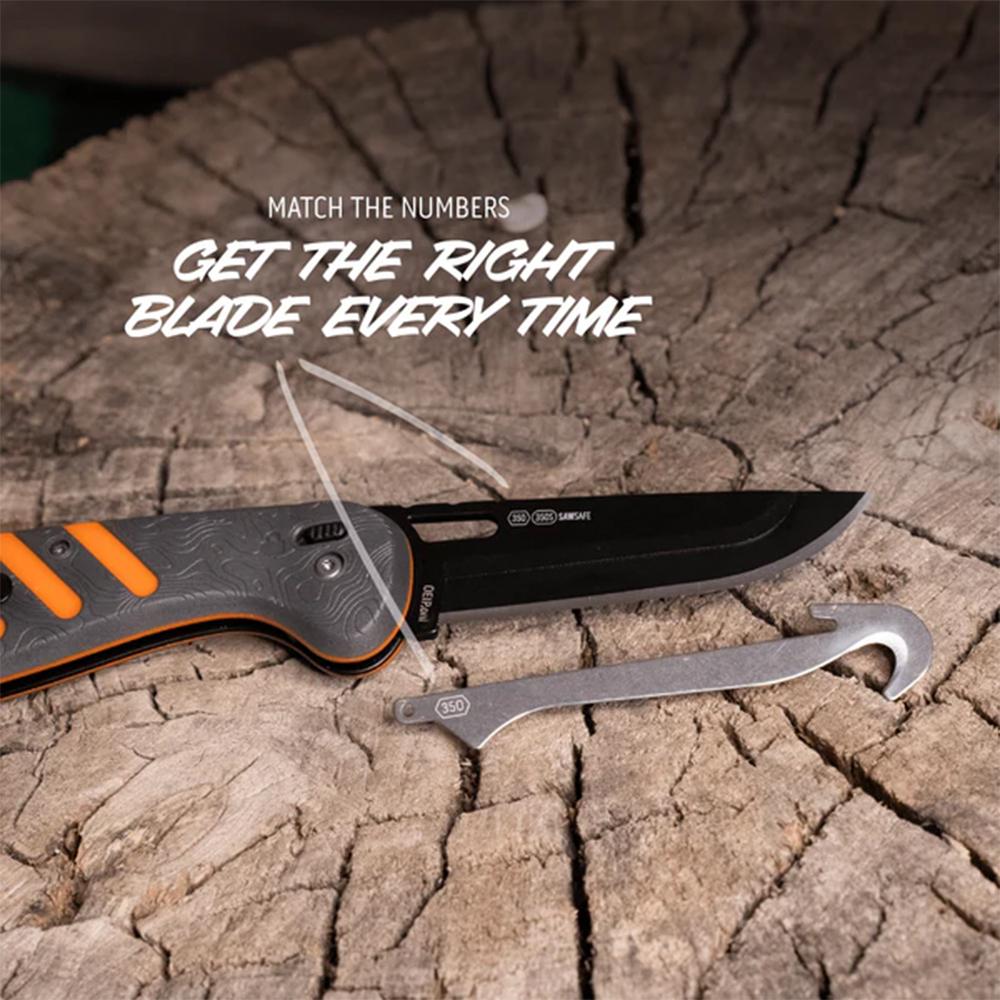 Outdoor Edge Razor HTX Replaceable Blade Folding Knife 3-1/2" Blades Orange Picture of Outdoor Edge Outdoor Edge Razor Htx 3.5'' Folding Knife Gray And Orange Blk Hardware