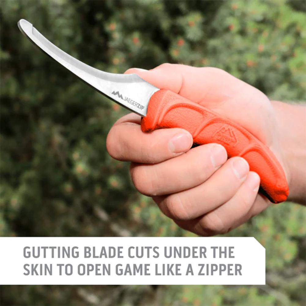 Outdoor Edge JaegerPair Fixed Knives Picture of Outdoor Edge Outdoor Edge Jaeger-Pair Skinner & Gutting Knife Combo W/ Sheath