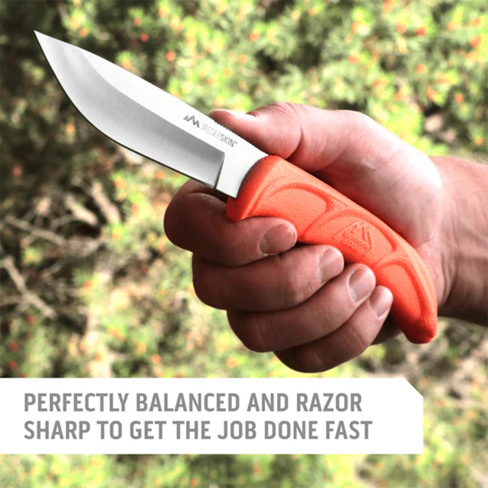 Outdoor Edge JaegerPair Fixed Knives Picture of Outdoor Edge Outdoor Edge Jaeger-Pair Skinner & Gutting Knife Combo W/ Sheath