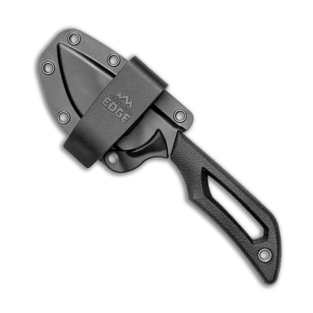 Outdoor Edge Pivot Knife 2-1/2" Drop-Point Blade Black Picture of Outdoor Edge Outdoor Edge Pivot Knife Drop-Point Black W/ Sheath