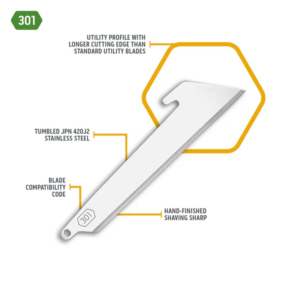 Outdoor Edge 3.0'' Utility Blade Pack 24/ct Picture of Outdoor Edge Outdoor Edge 3.0'' Utility Blade Pack Stainless 24 Blades