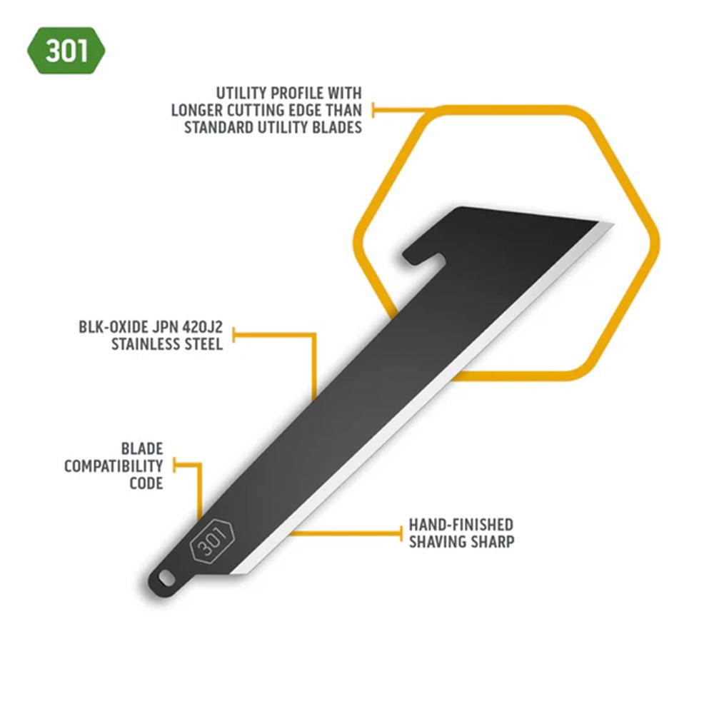 Outdoor Edge 3.0" Utility Blade Pack Black 6/ct Picture of Outdoor Edge Outdoor Edge 3.0'' Utility Blade Pack Black 6 Blades