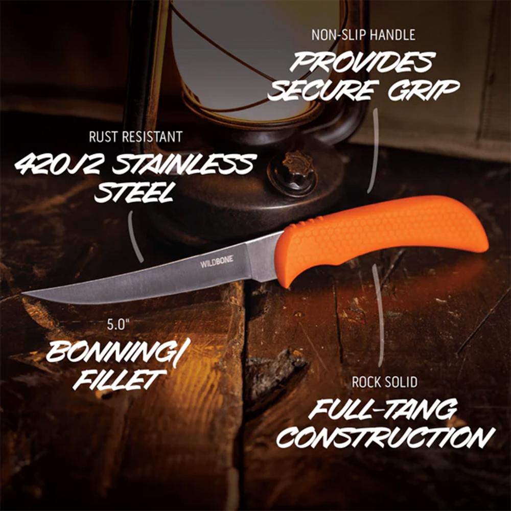 Outdoor Edge Wild Game Boning Knife 5.0'' Boning Knife Orange Picture of Outdoor Edge Outdoor Edge Wild Game Boning Knife 5.0'' Boning Knife W/O Sheath
