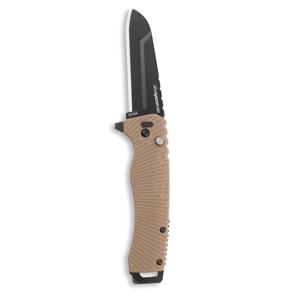 Outdoor Edge Razor XD1 Replaceable Blade Folding Knife 3" Sheepsfoot Blade Tan Scale Picture of Outdoor Edge Outdoor Edge Razor VD1 3.0'' Folding Knife Tan Scale W/ Black Sheepsfoot