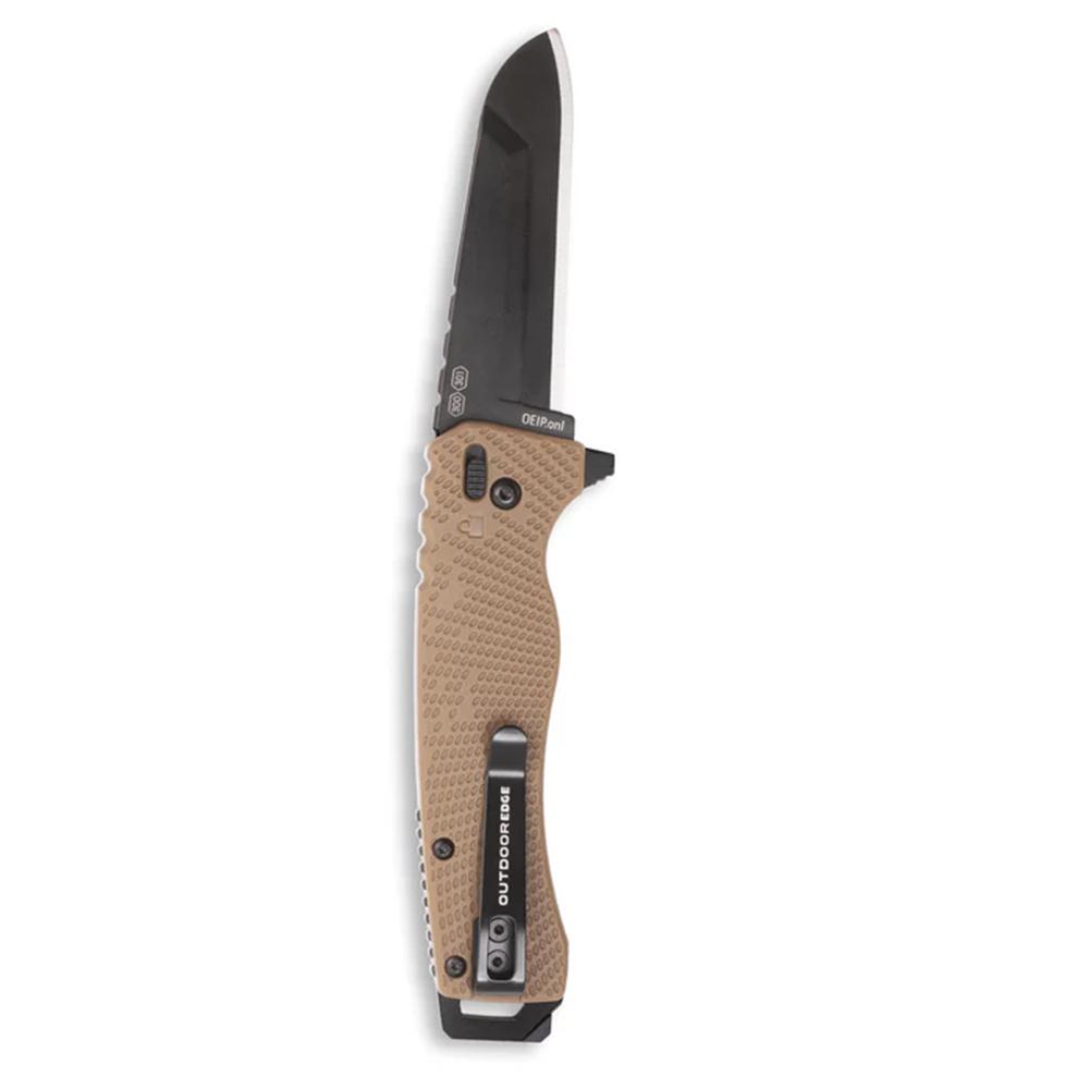 Outdoor Edge Razor XD1 Replaceable Blade Folding Knife 3" Sheepsfoot Blade Tan Scale Picture of Outdoor Edge Outdoor Edge Razor VD1 3.0'' Folding Knife Tan Scale W/ Black Sheepsfoot