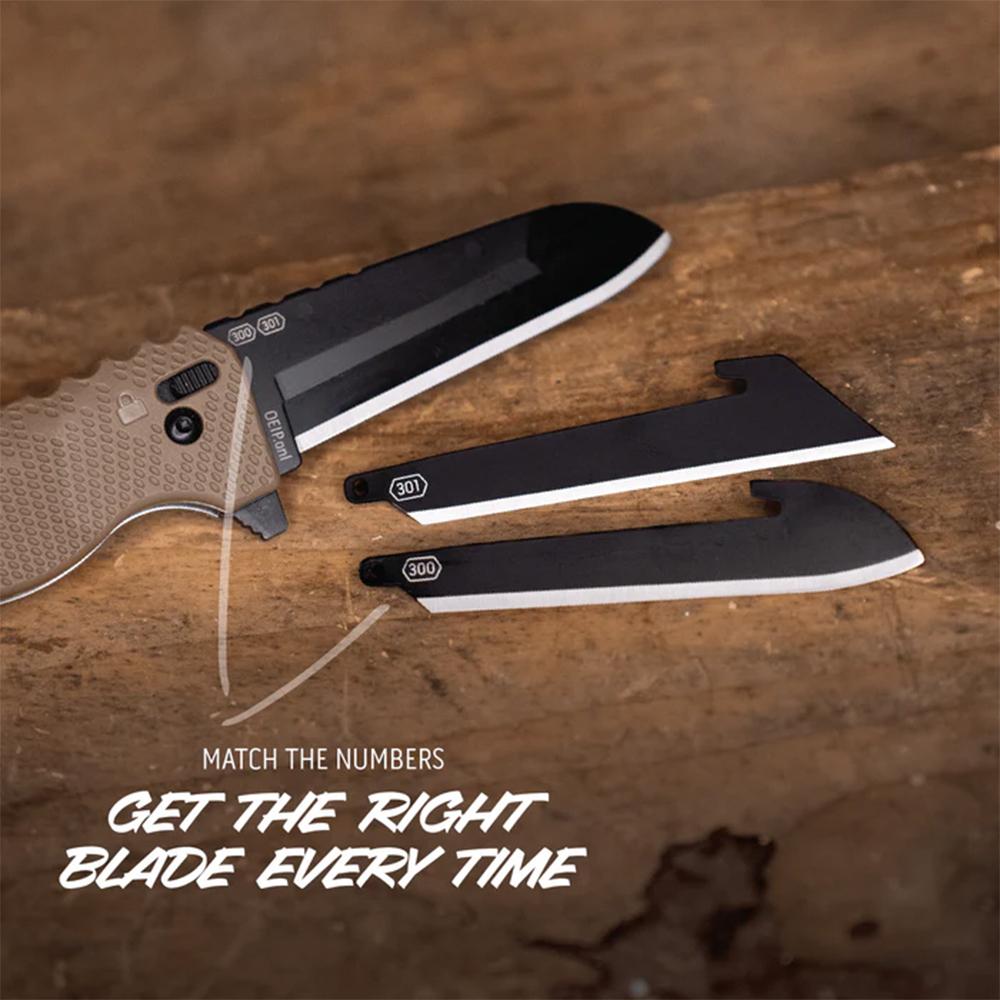 Outdoor Edge Razor XD1 Replaceable Blade Folding Knife 3" Sheepsfoot Blade Tan Scale Picture of Outdoor Edge Outdoor Edge Razor VD1 3.0'' Folding Knife Tan Scale W/ Black Sheepsfoot