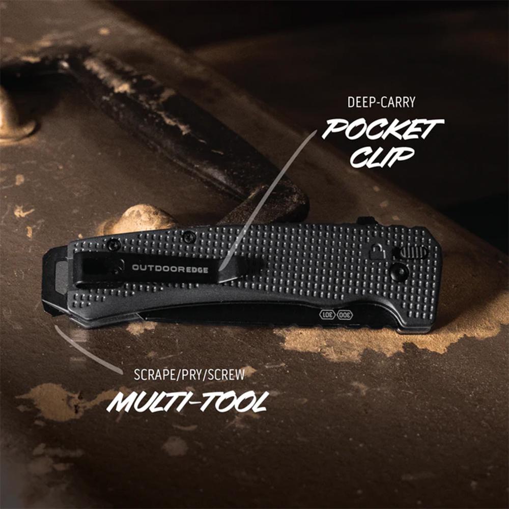 Outdoor Edge Razor XD3 Replaceable Blade Folding Knife 3" Blades Charcoal Picture of Outdoor Edge Outdoor Edge Razor VD3 3.0'' Folding Knife Charcoal Anodized Alum.