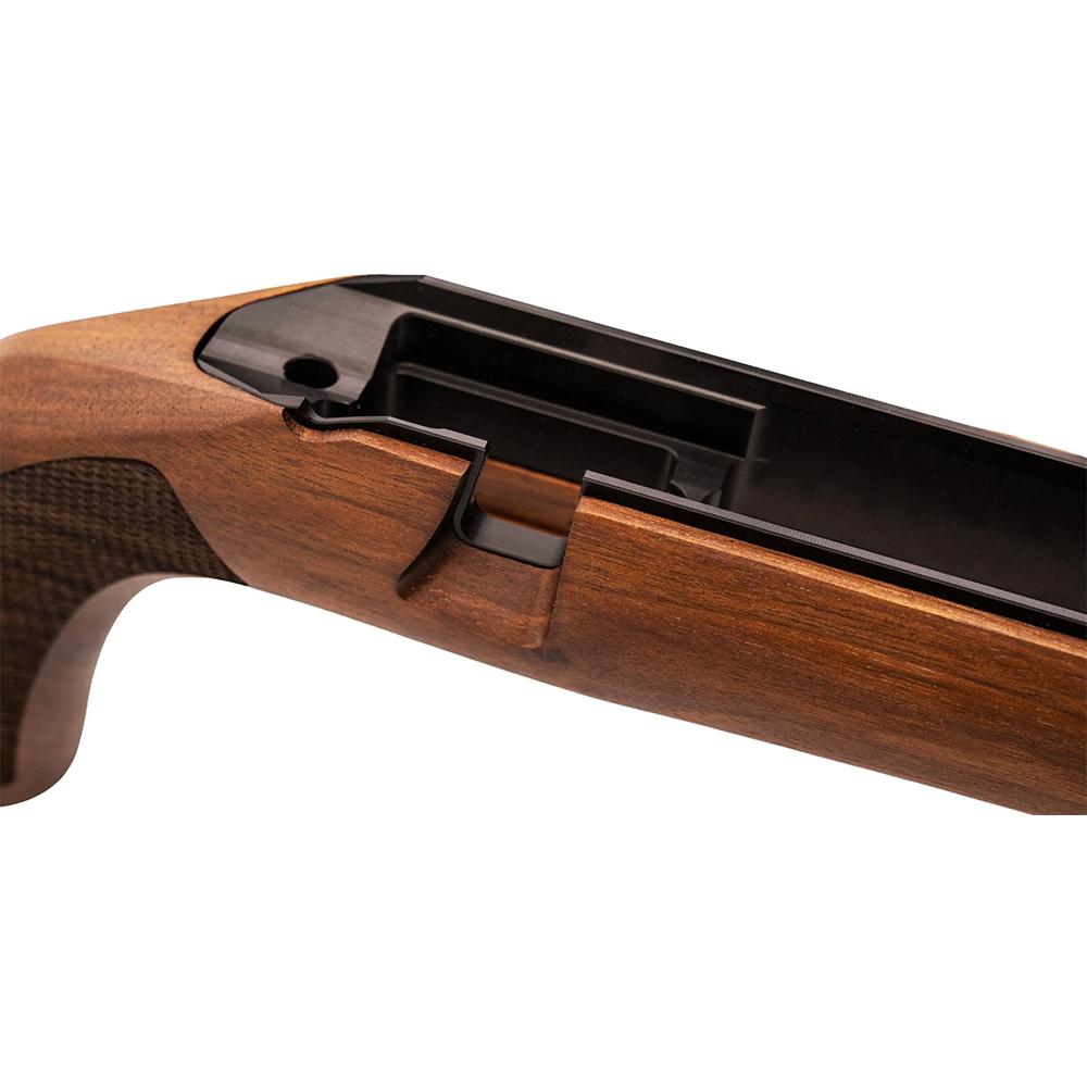 WOOX Elegant Hybrid Precision Rifle Stock Remington 700 SA High Grade Walnut Picture of Woox WOOX HYBRID Precision Stock Integrated MiniChassis HGW Remington 700 SA