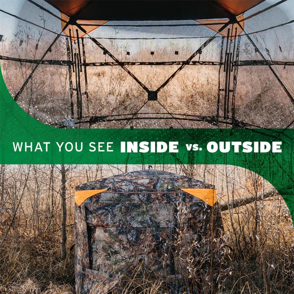 Barronett Blinds Insight 350 Ground Blind Fence Line Camo Picture of Ardisam (River's Edge/ Barronett Blinds) ARDISAM INSIGHT 350 FENCELINE TIMBER BLIND