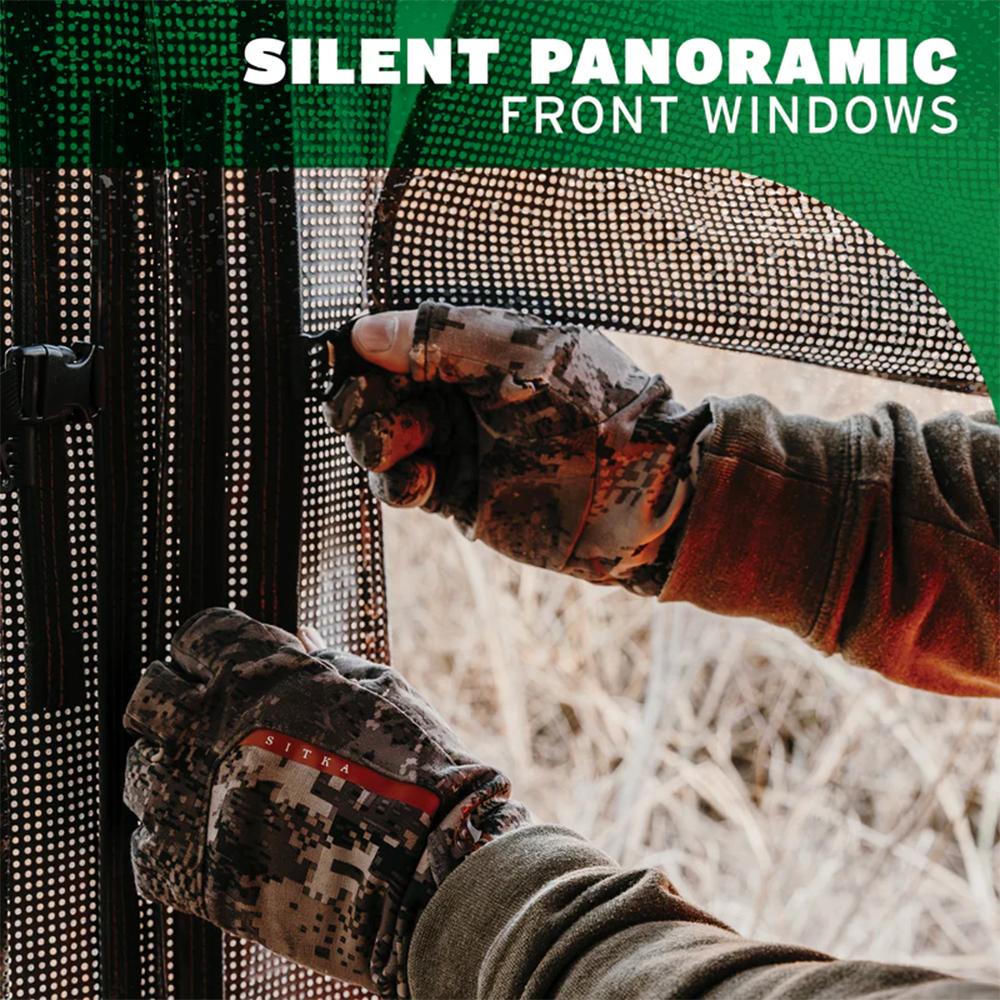 Barronett Blinds Insight 350 Ground Blind Fence Line Camo Picture of Ardisam (River's Edge/ Barronett Blinds) ARDISAM INSIGHT 350 FENCELINE TIMBER BLIND