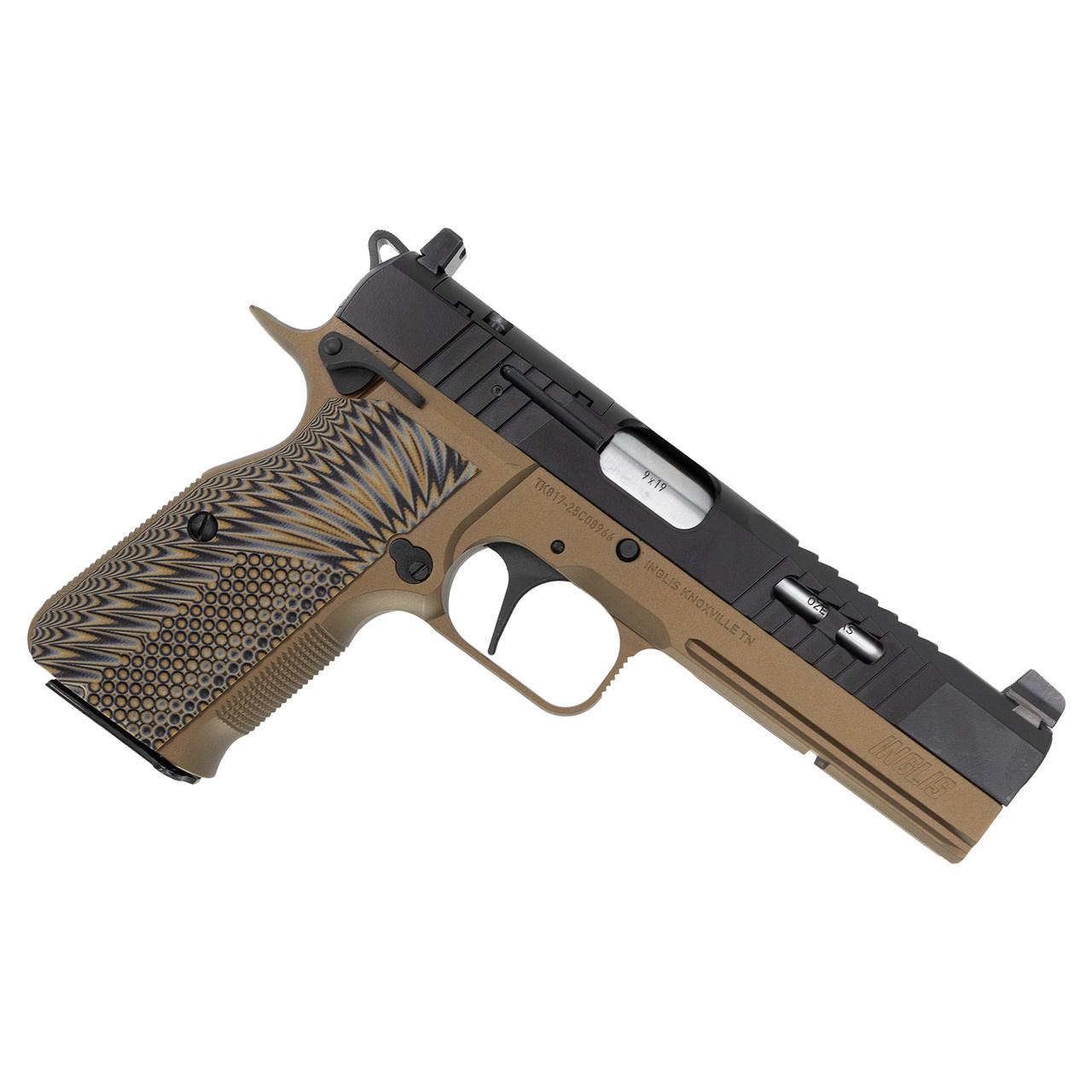 SDS Imports Inglis 2035 Handgun 9mm Luger 15rd Magazines(2) 4.7" Barrel Bronze & Black Cerakote Picture of SDS Arms Inglis 2035 9mm 2-15rd Mag Cerakote Bronze & Black
