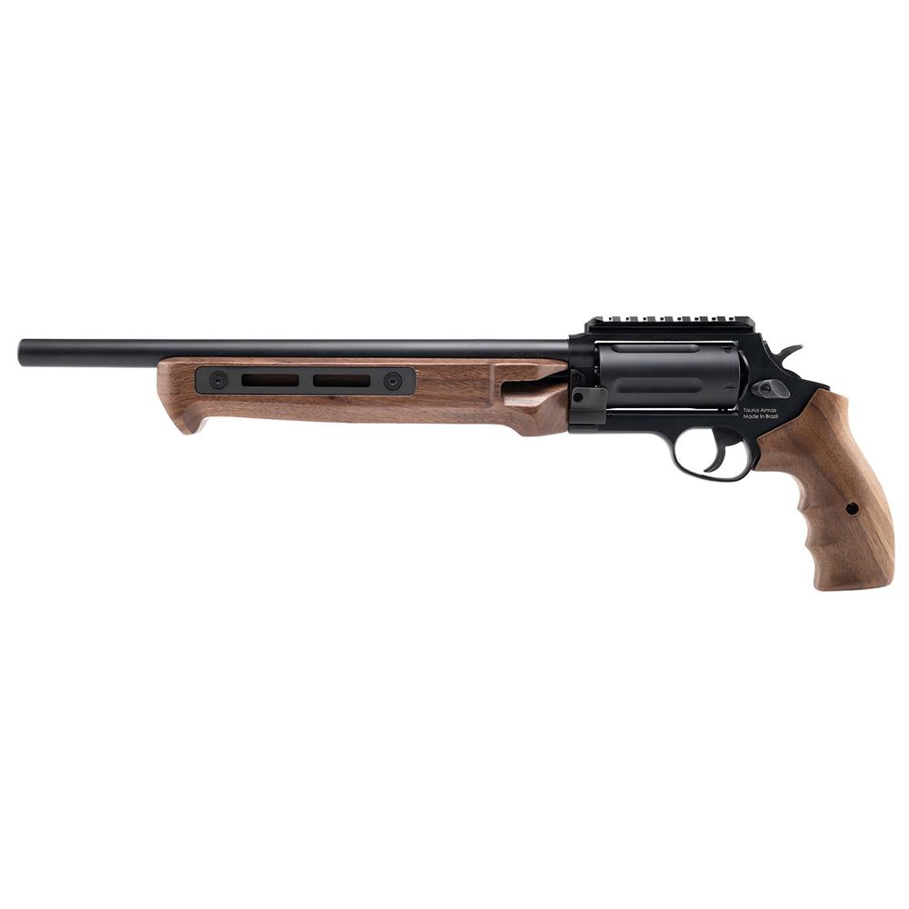 Taurus Judge Home Defender Handgun .45 Colt 5rd Magazine 13" Barrel Wood Picture of Taurus International Inc. TAURUS JUDGE H. D .45 COLT/.410 GA BK 13'' 5S WOOD