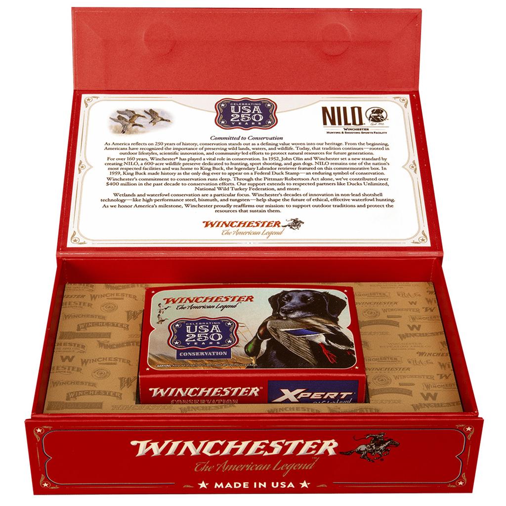 Winchester USA 250th Anniversary Xpert Waterfowl Shotshells 12ga 3" 1-1/8oz 1550 fps #2 10/ct Picture of Winchester Ammunition WINCHESTER USA 250TH 12 GA 3 IN 1550 FPS 1-1/8 OZ #2 10 ROUNDS