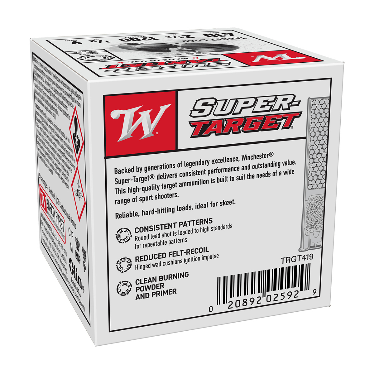 Winchester Super-Target Shotshells 410ga 2-1/2" 1/2oz 1300 fps #9 25/ct Picture of Winchester Ammunition 410 GA 2-1/2" #9 SUPER-TARGET 1/2 OZ 25/RD