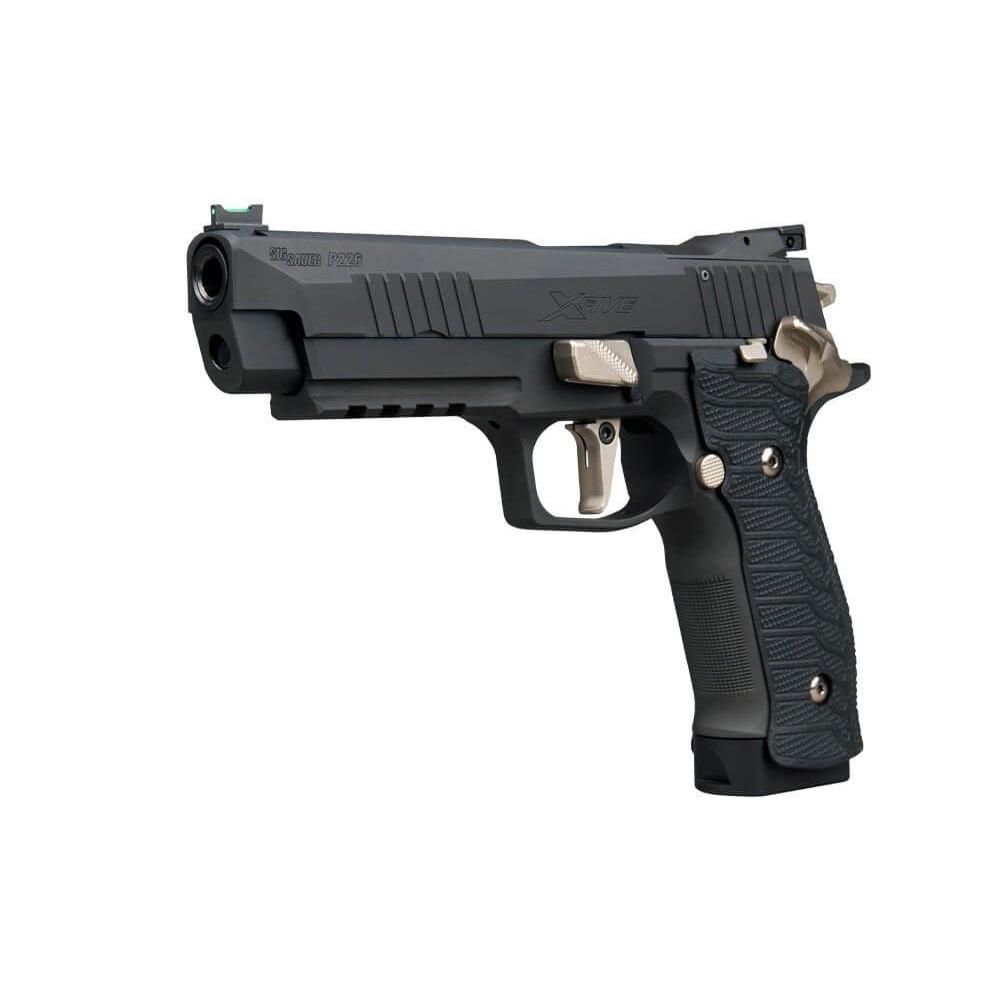 Sig Sauer P226 X-Five Nightmare Black Handgun 9mm Luger 20rd Magazines(3) 5" Barrel G10 Grips Sig Loc Pro Picture of Sig Sauer SIG P226 9MM 5IN X-FIVE NIGHTMARE BLK SAO G10 (3)20RD CUSTOM WORKS
