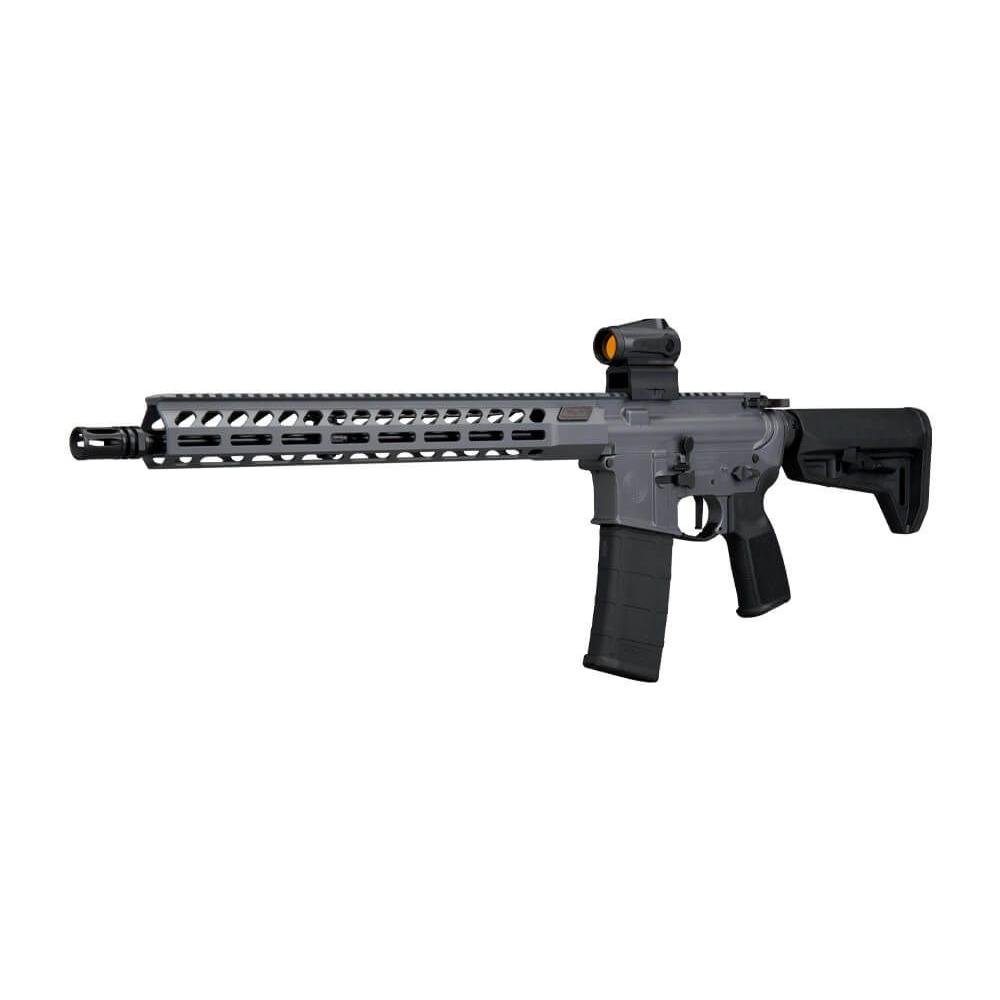 Sig Sauer  M400 Forge Concrete Gray Rifle 5.56 NATO 30rd Magazine 16" Barrel ROMEO-MSR GEN II Adjustable Stock M-LOK Handguard Picture of Sig Sauer SIG M400 5.56NATO 16IN BBL ELT CON ROMEO-MSRGEN II TEL STK MLOK HG 30RD