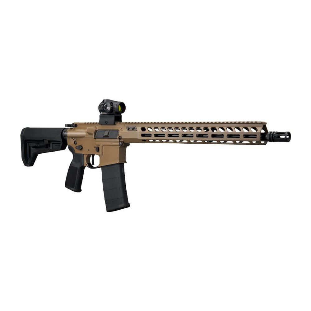 Sig Sauer M400 Forge FDE Rifle 5.56 NATO 30rd Magazine 16" Barrel ROMEO-MSR GEN II Adjustable Stock M-LOK Handguard Picture of Sig Sauer SIG M400 5.56NATO 16IN BBL FRGE FDE ROMEO-MSR GEN II TELE STK MLOK HG 30RD