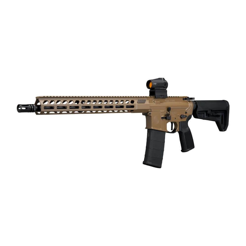 Sig Sauer M400 Forge FDE Rifle 5.56 NATO 30rd Magazine 16" Barrel ROMEO-MSR GEN II Adjustable Stock M-LOK Handguard Picture of Sig Sauer SIG M400 5.56NATO 16IN BBL FRGE FDE ROMEO-MSR GEN II TELE STK MLOK HG 30RD