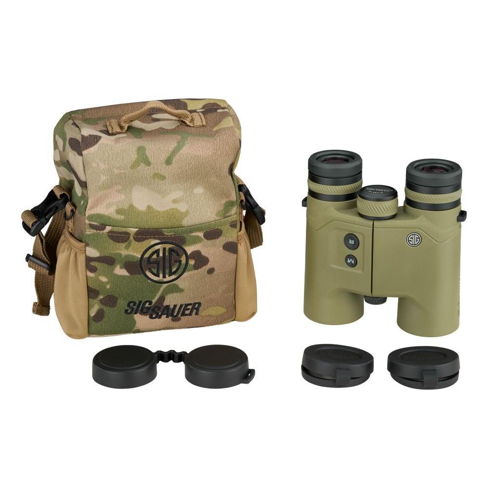 Sig Sauer KILO6K HDX 10x42mm Ballistic Rangefinding Binocular Picture of Sig Sauer SIG KILO6K HDX LRF BINO 10X42 RED OLED BLE ENV SENS BDX-U/X SAGE GREEN