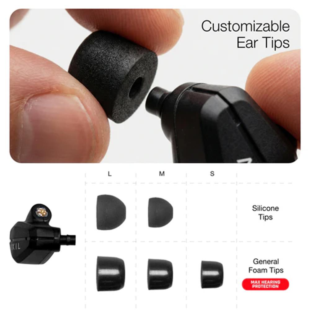 Axil CRX Ear Buds 22dB Black Picture of AXIL Axil CRX Ear Buds - Black