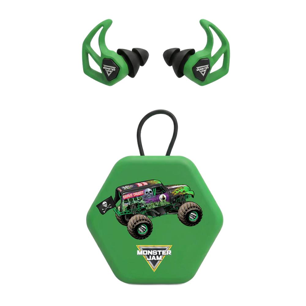 Axil Monster Jam X30i Ear Plugs 15dB or 19dB Grave Digger Green Picture of AXIL Axil Monster Jam X30I - Grave Digger Earplugs