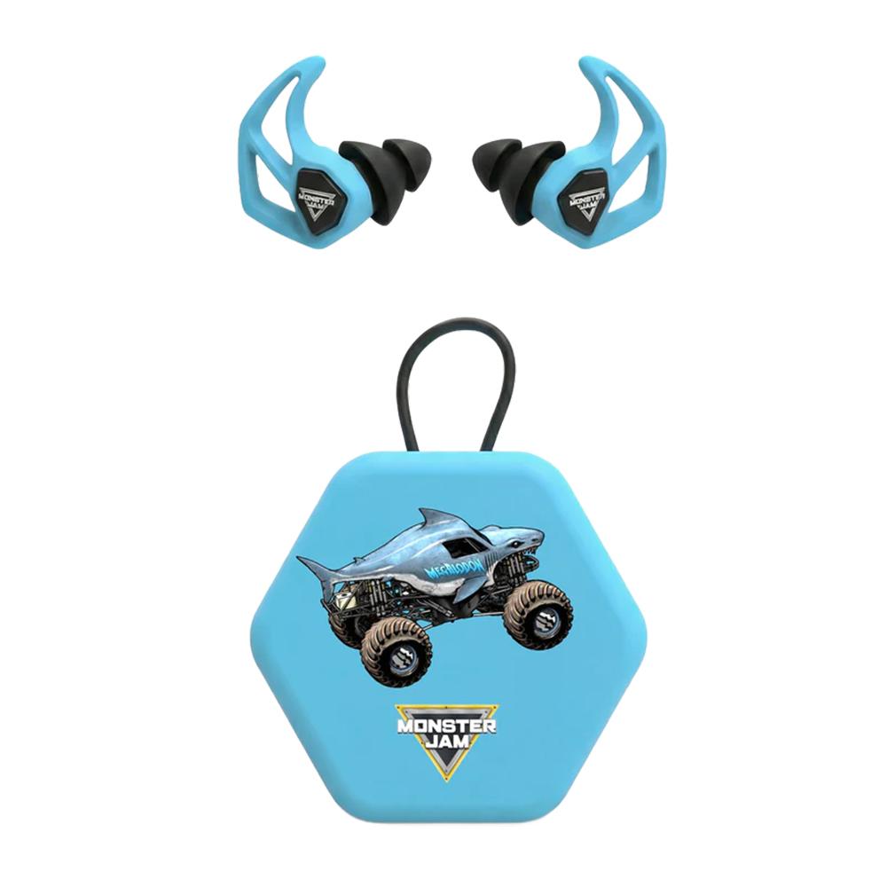 Axil Monster Jam X30i Ear Plugs 15dB or 19dB Megalodon Blue Picture of AXIL Axil Monster Jam X30I - Megalodon Earplugs