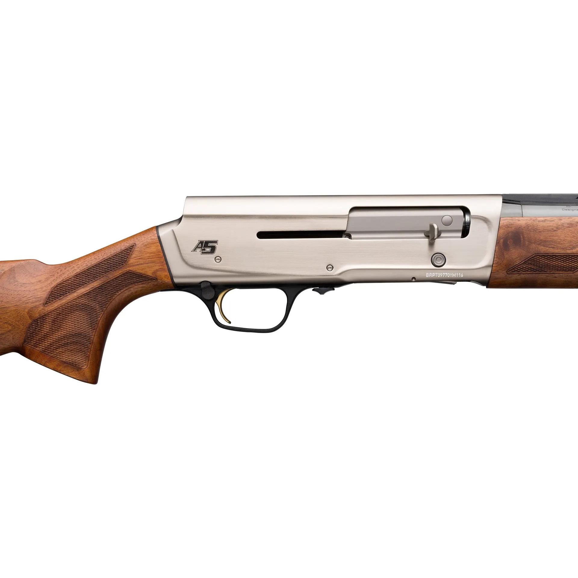 Browning A5 Upland Semi-Auto Shotgun 20ga 3" Chamber 3rd Capacity 28'' Barrel Wood Stock Picture of Browning Firearms Brwning A5 Upland 20ga 3in 28'' BBL 3 Inv DS Nkl Wlnt 3Rd Shotgun