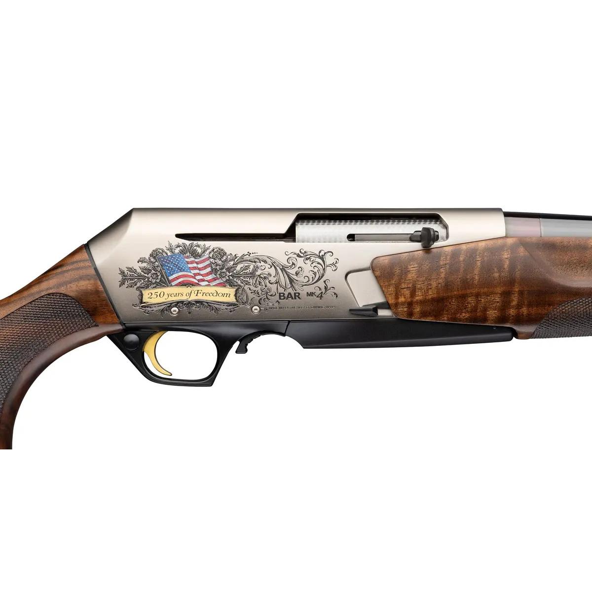 Browning BAR MK 4 Medallion Auto Loading Americana Rifle 7mm Rem Mag 3rd Capacity 24" Barrel Walnut Stock Picture of Browning Firearms Brwng BAR MK4 MED AMERICANA 7MM 24in 3rd